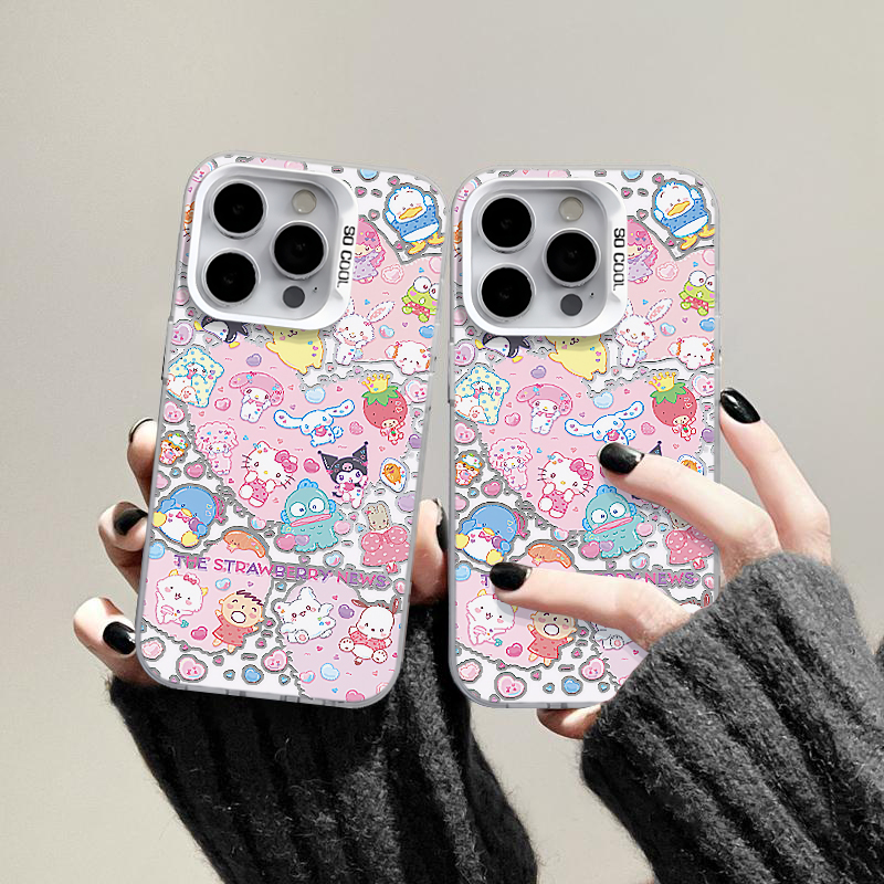 KT库洛米适用苹果16pro手机壳iPhone15promax新款13/12华为Pura70mate60荣耀90防摔11小米14彩银vivo硬壳oppo