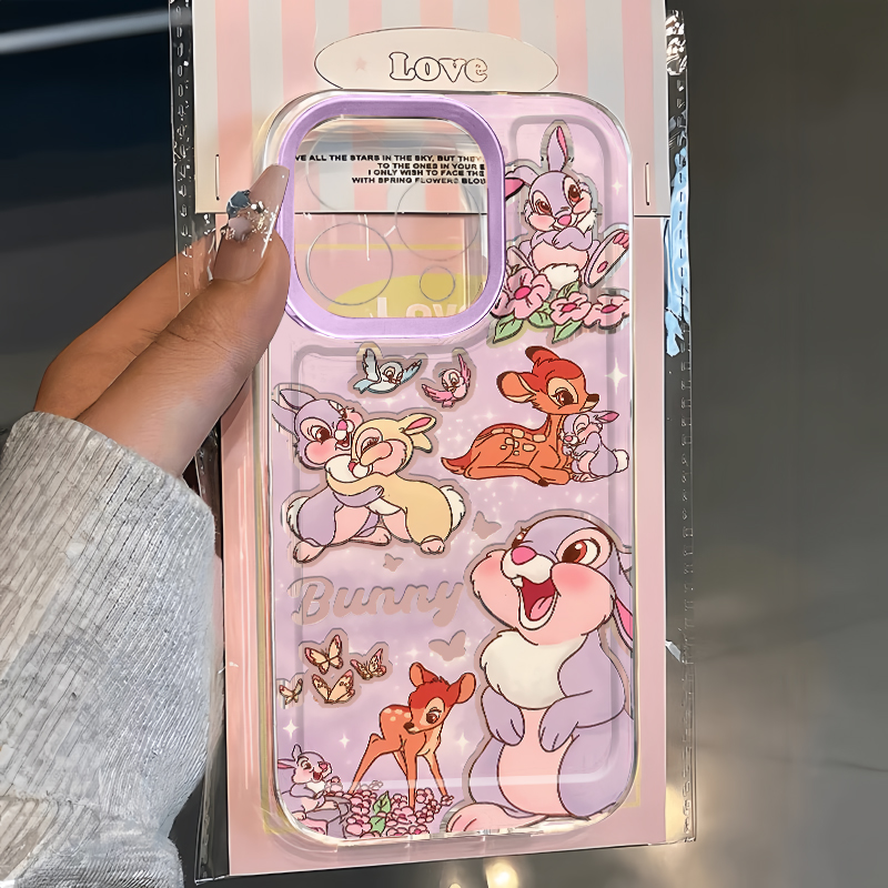 可爱趣萌全包超薄插画手机壳防摔