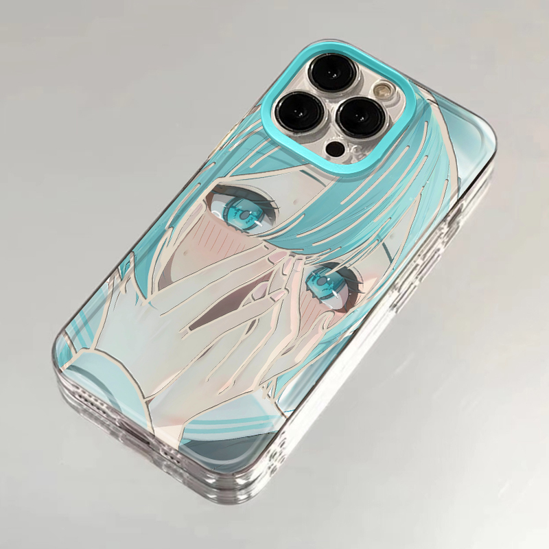 初音未来适用苹果14手机壳iPhone15promax新款nova12华为mate60荣耀90少女11小米13透明vivo防摔oppo软壳k70