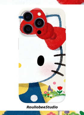 可爱Kitty猫适用iphone16promax手机壳苹果13菲林17华为p70卡通vivox200小米15防摔oppo硬壳14红米k80荣耀300