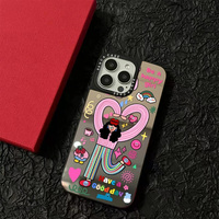 ins彩虹女孩適用iPhone15promax手機殼蘋果14pro新款16promax可愛13卡通12保護套11時尚潮牌鏡面14plus防摔16