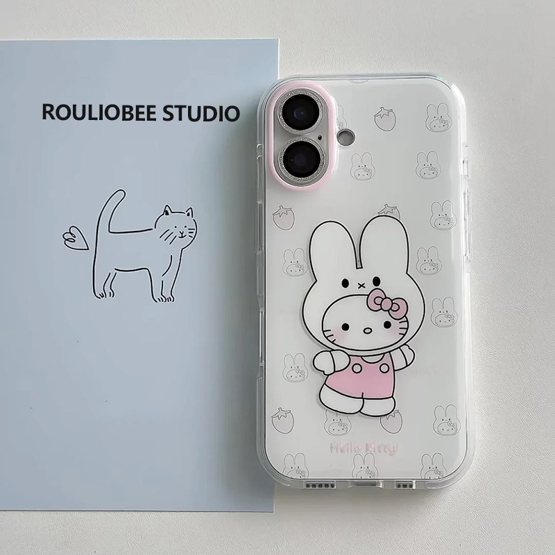 米菲兔kitty适用苹果16手机壳iPhone15promax新款p70华为mate60荣耀200卡通vivos19可爱oppo小米14红米note13