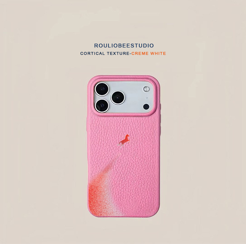 2026一马当先适用苹果17promax手机壳iphone15pro新款16卡通13荣耀400皮纹14华为p70vivo小米17pro高颜值oppo