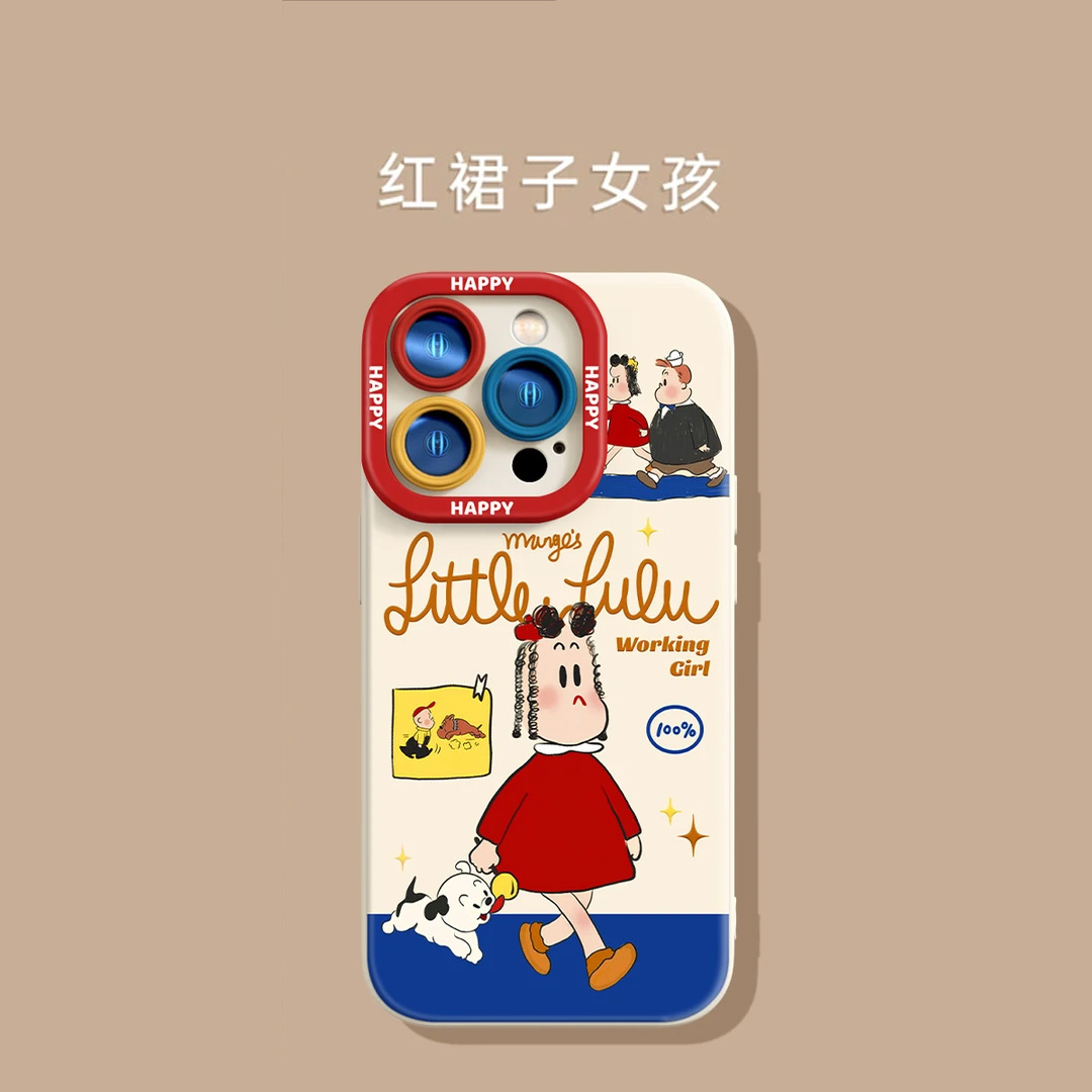 原田治女孩适用苹果15promax手机壳iphone14pro新款16promax可爱卡通13小众12保护套防摔11硅胶xr软壳xsmax女