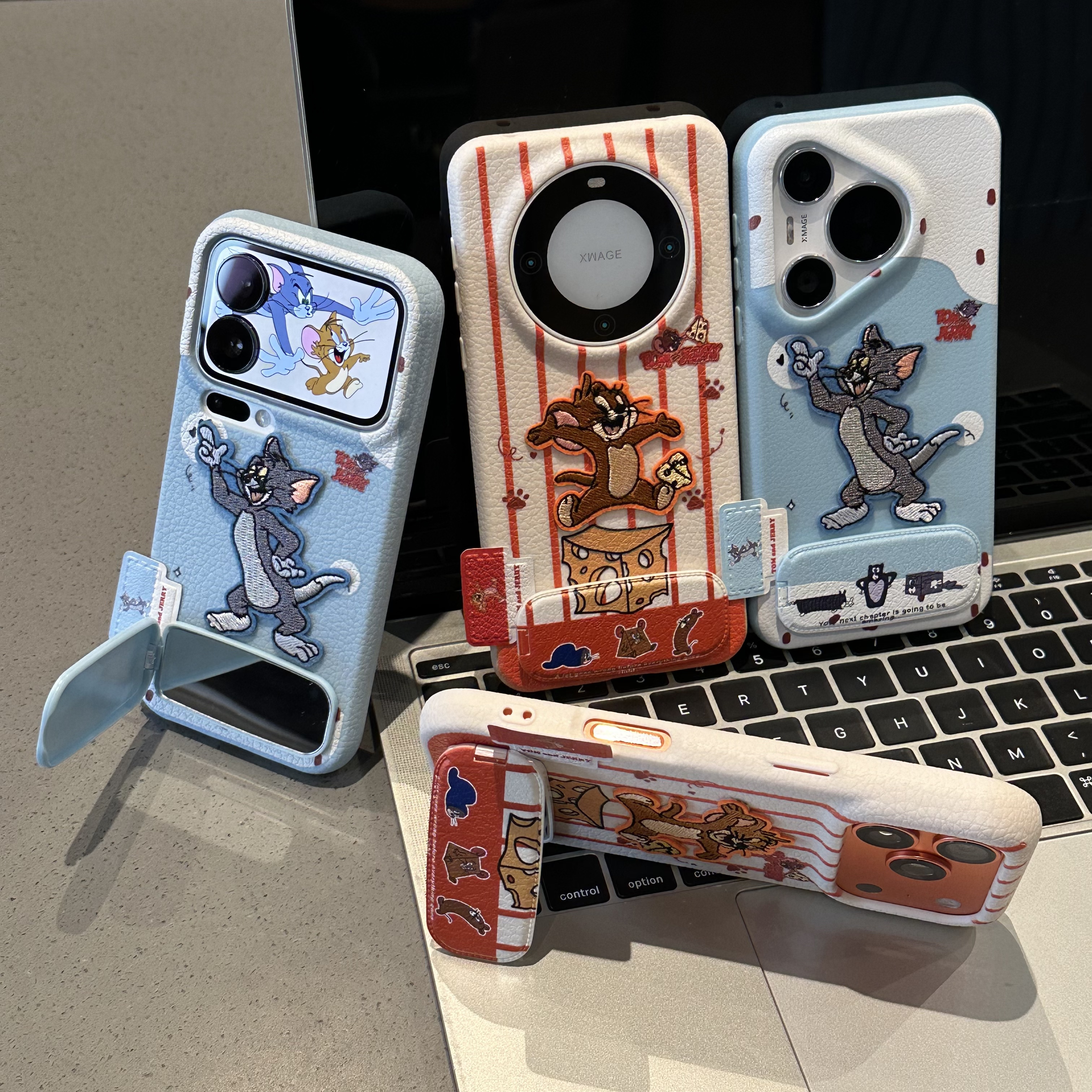 创意可爱卡通猫和老鼠手机壳防摔