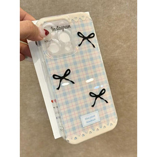 韩系少女心适用苹果16pro手机壳iPhone15promax新款13华为mate60荣耀200防摔12小米14透明vivo全包oppo软k70