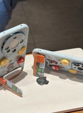 马里奥贴件适用iphone16promax手机壳苹果17支架15华为p70卡通vivos20小米14潮牌oppo13红米k80荣耀200软壳12