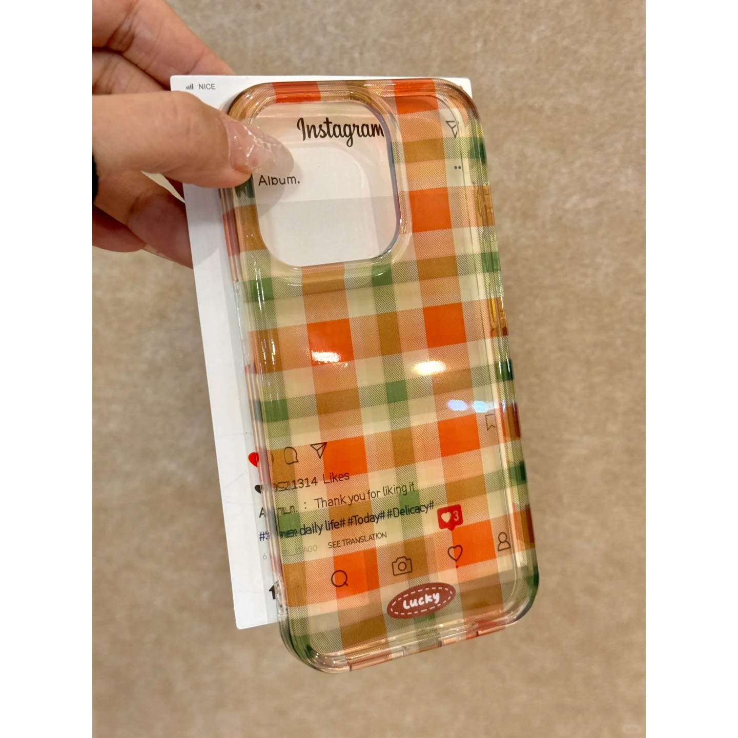 ins绿格拼接适用苹果15promax手机壳iphone14pro新款16promax高级感13小众12保护套防摔11硅胶个性复古15软壳