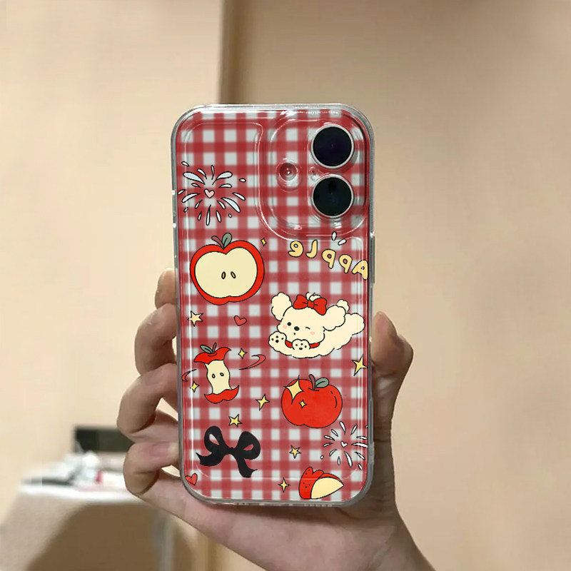 苹果小狗适用苹果17手机壳iPhone16promax新款15pro华为p70荣耀500防摔14小米17透明vivo全包oppo软壳findx8