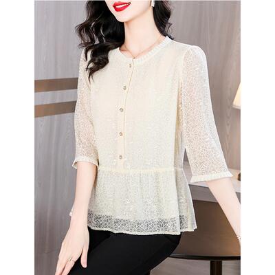 韩国洋气时尚设计感短袖t恤女2026夏季新款宽松显瘦遮肚百搭上衣