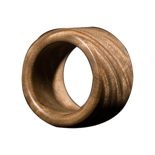 龙虫并雕斋金丝楠木扳指 男女木戒指手环 满水波纹文玩把件可订制