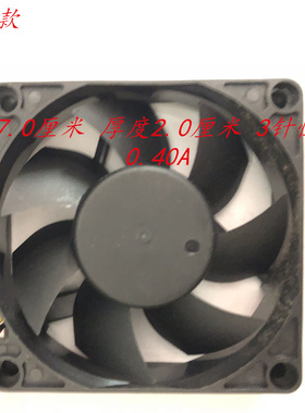 适用于EVERFLOW MODEL：R127020DU DC 12V 0.40AMP 散热7厘米风扇