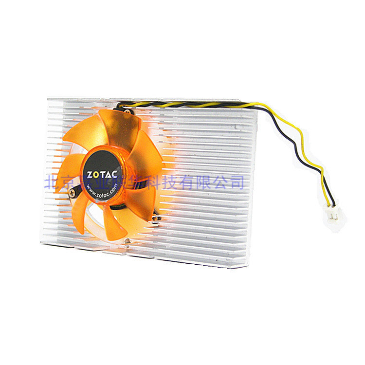 适用刀卡4.3cm NVIDIA ZOTAC索泰PCI-E 1X 9500GT 显卡风扇散热器