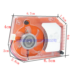 6600LE 适用影驰9400GT 7300GT 显卡散热器 8600 显卡风扇8厘米孔