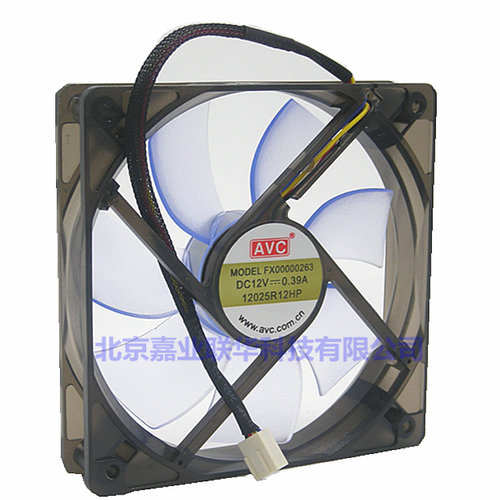 AVC12CM机箱CPU风扇12寸散热电脑大风量LED12V==0.39AFX00000263