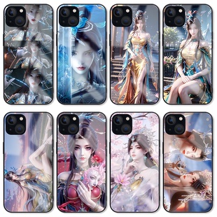 云深不知梦手机壳适用iPhone15plus华为p60玻璃vivo小米OppoReno13三星s25红米iQOOneo10动漫K80美女16promax