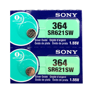 Renata瑞士364 SR621SW手表电池专用lr621s锂364a型号6.8×2.1 SR60 AG1 LR621 364B 364X D364纽扣扣子