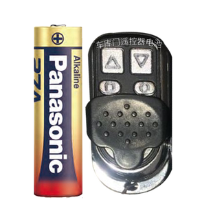 松下27A 12v27a电池ALKALINE电动卷帘卷闸门车库升降门23A12v门铃小号l828原装摩托汽车遥控器23安12伏a27s