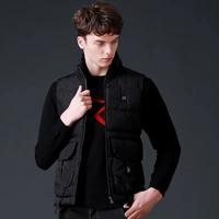 Thông minh điện xuống áo khoác vest nam sưởi ấm phù hợp với vest sưởi ấm usb sạc áo khoác ấm vest - Dệt kim Vest áo gile hàn