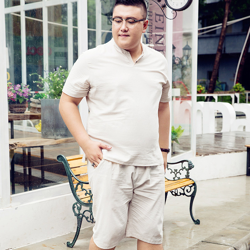 潮胖子套装男士短裤短袖t恤胖哥潮牌潮流两件套帅气宽松加肥大码在类目 男装, 套装, 休闲运动套装中 - 来自Buy2taobao.com提供专业的淘宝代购服务