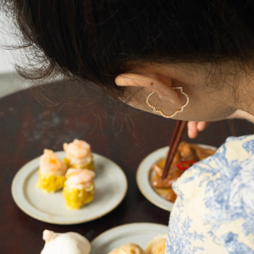 法式中国风耳钉无耳洞酷高级感
