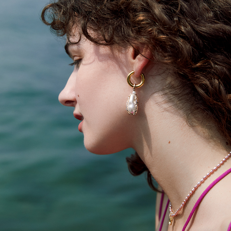 pn巴洛克耳钉女高级感法式