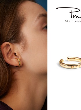 pn耳夹式耳钉无耳洞女酷潮简约性冷淡风耳挂耳环耳饰高级感耳骨夹