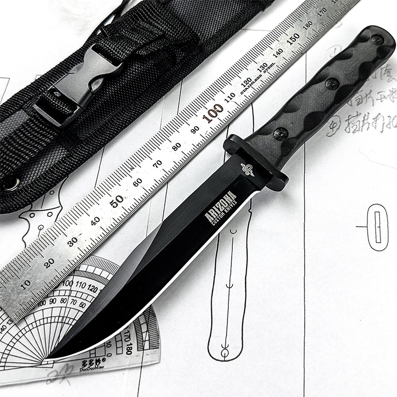 刀具防身冷兵器户外小刀锋利高硬度水果刀战术随身直刀开刃瓜果刀