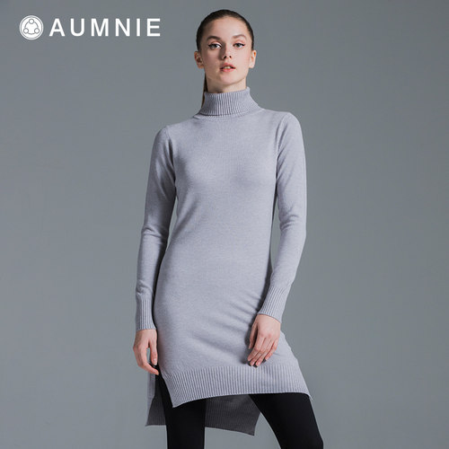 AUMNIE澳弥尼休闲针织连衣裙