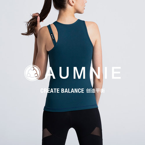 AUMNIE澳弥尼汇集背心瑜伽运动健身含胸垫防震聚拢收副乳高强度 - 封面
