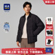 新款 翻领羽绒服2025秋季 格子休闲保暖鸭绒外套男 海澜之家时尚 HLA