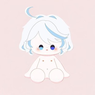 40cm芙宁娜属性棉花娃娃坐姿可爱卡通公仔玩偶送女生日礼物现货