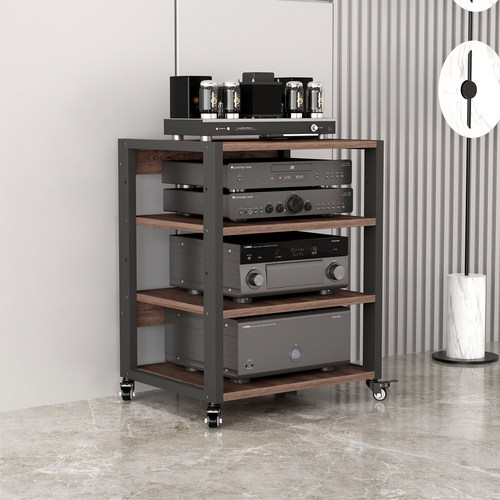 【实木层板】功放机架胆机支架CD机解码器音箱机柜甲类客厅音响架