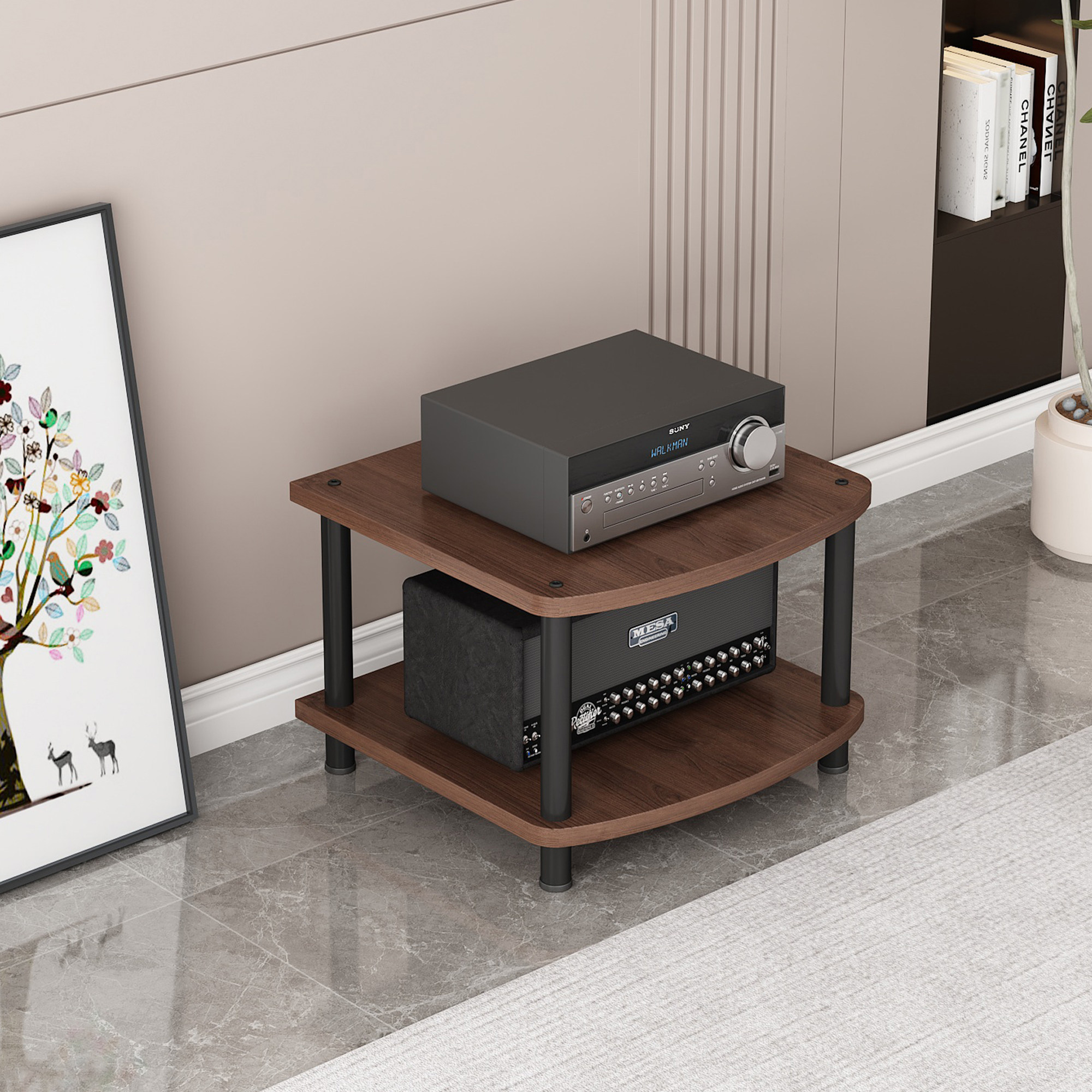 多层重型胆机支架甲类功放机架CD机后级音响解码器放大器收纳架子