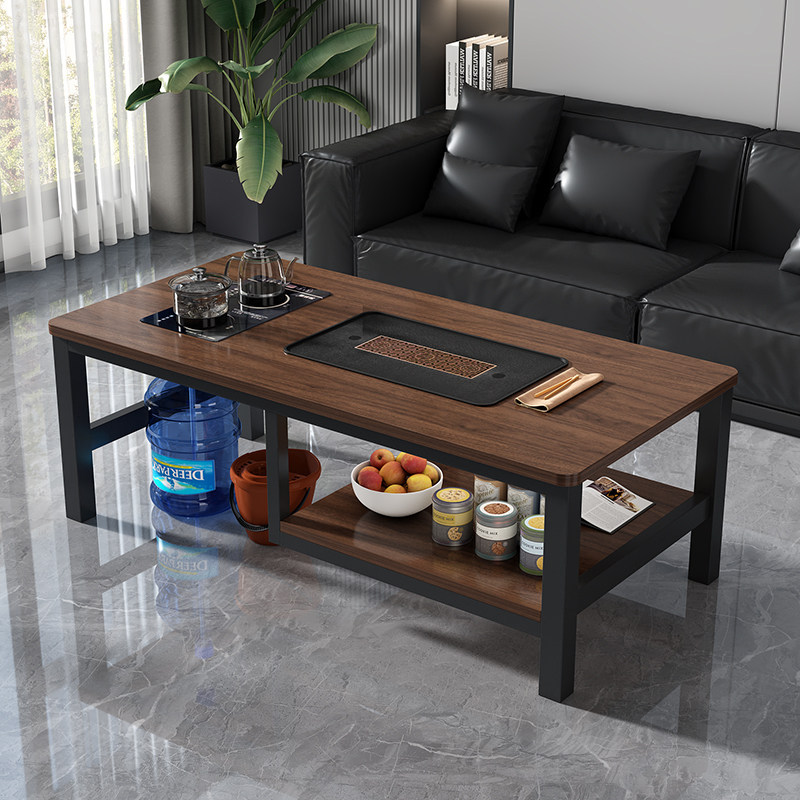 茶几客厅家用简约现代办公室烧水壶茶具一体全自动泡茶桌功夫茶台