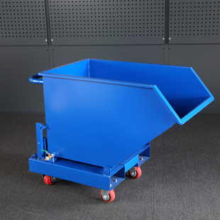 铁屑收集车车间工业机床废料清理小车手推车翻斗式收集车垃圾车