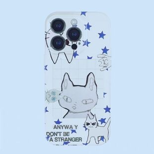 委屈猫猫适用iPhone14Pro/17手机壳11/6/xr苹果14/15Promax软情侣8p手机壳