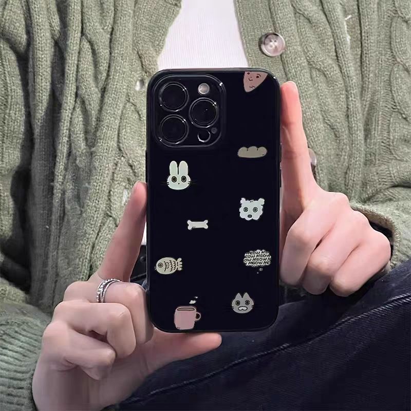 日韩小涂鸦适用iPhone14Pro/17手机壳11/6/xr苹果14/15Promax软情侣8p手机壳