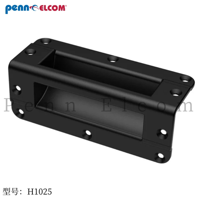 Penn Elcom黑色塑料盘铝压铸侧装镶嵌拉手把手提手设备箱H1025