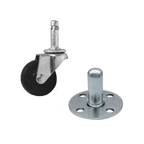 Penn Elcom 2英寸PU万向脚轮插头配套多用音箱机柜5295/5299镀锌