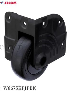 Penn Elcom黑色重型定向脚轮铸锌PU轮工业医疗脚轮滑轮W8675