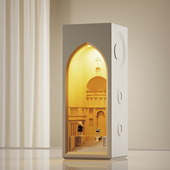 壁光里原创床头水泥氛围夜灯建筑订婚结婚男女生礼物装 饰摆件台灯