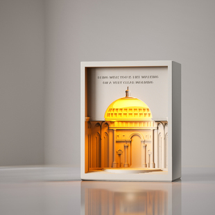 壁光里原创圣殿香薰融蜡灯万神殿氛围香氛蜡烛摆件卧室融烛香薰灯