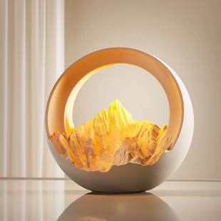 壁光里日照金山香薰小夜灯结婚订婚卧室床头氛围夜灯生日礼物台灯