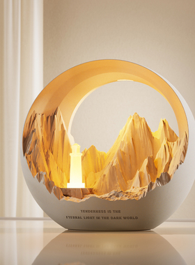 壁光里灯塔香薰小夜灯礼品创意结婚生日礼物床头充电氛围台灯女生