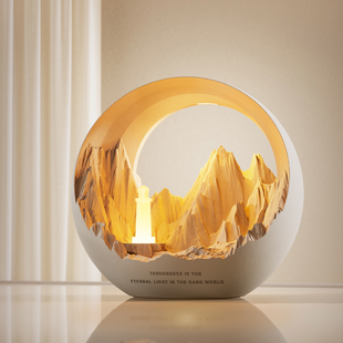 壁光里灯塔香薰小夜灯礼品创意结婚生日礼物床头充电氛围台灯女生