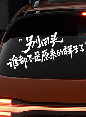 汽车个性反光贴风玻璃后窗