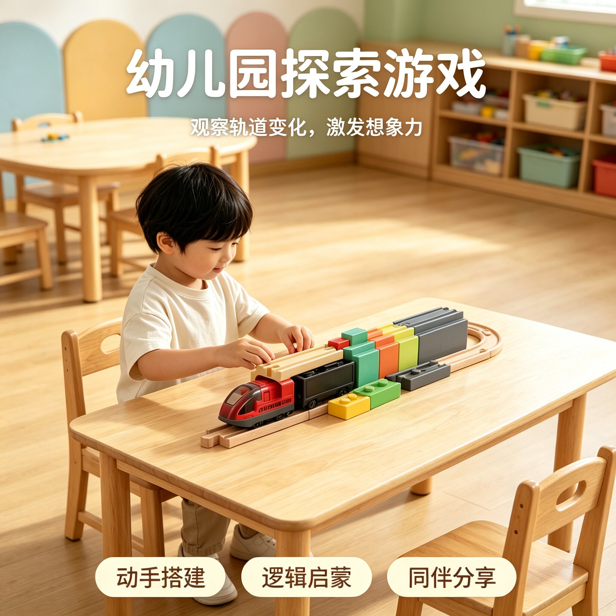 儿童电动轨道玩具逻辑启蒙