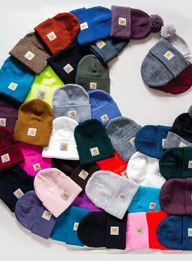 美版正品Carhartt A18 Beanie Hat卡哈特经典毛线针织冷帽子情侣