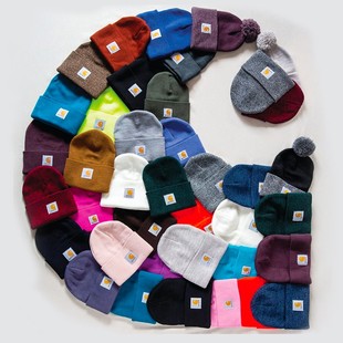 正品 Hat卡哈特经典 Carhartt Beanie 毛线针织冷帽子情侣 A18 美版